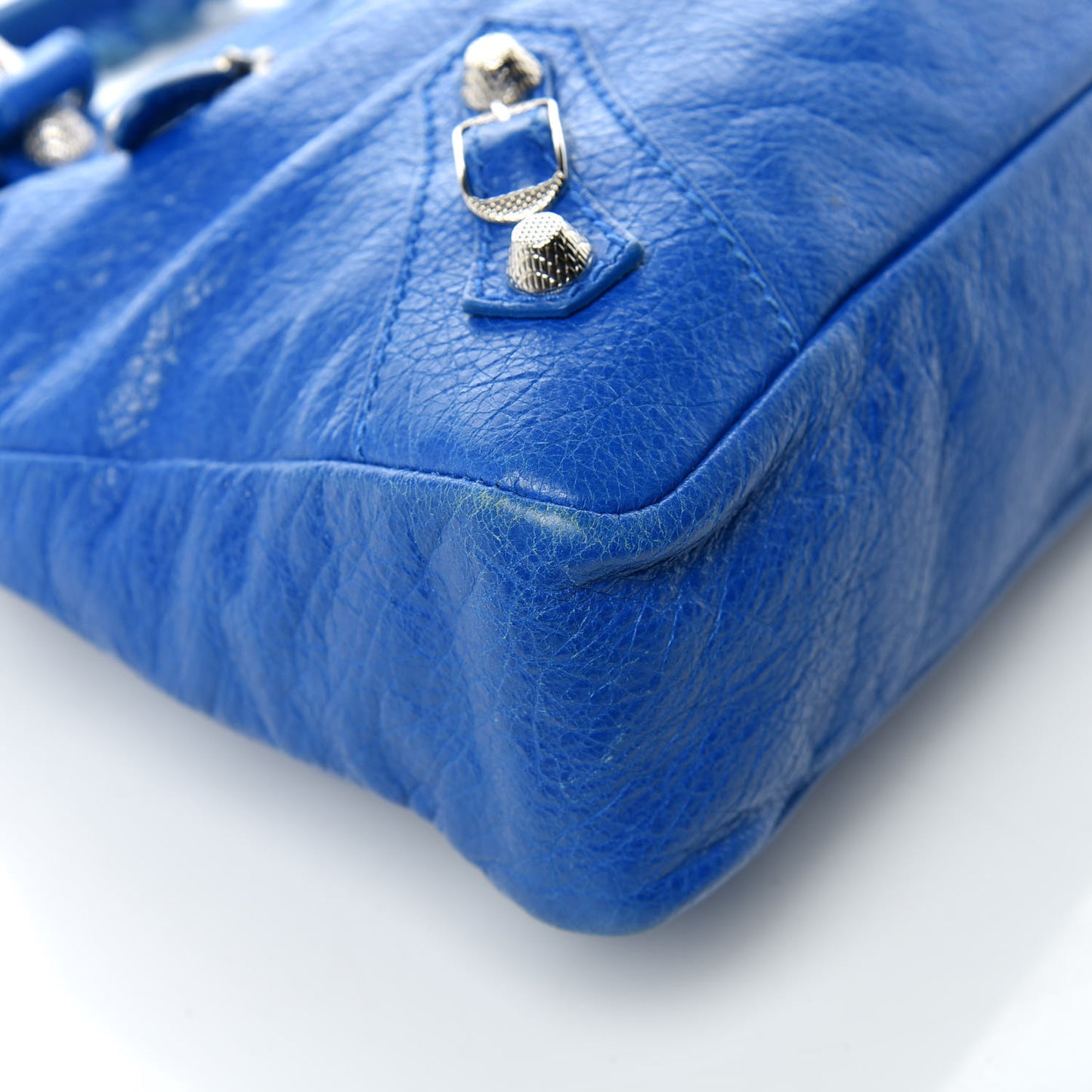 Agneau Giant 12 Silver Hardware Town Bleu Lazuli