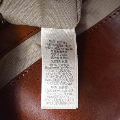 Burberry Canvas Mega Check Medium Orton Tote Pale Beige 11 of 12
