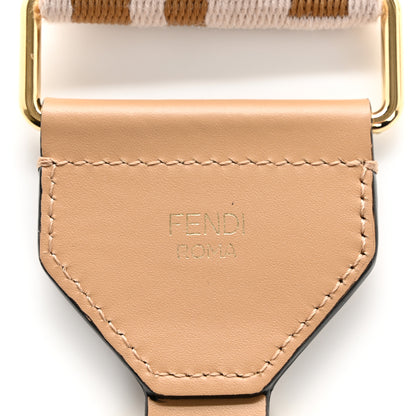 Fendi Ribbon Vitello King FF 1974 Adjustable Strap You Poudre Cuoio Miele Scuro 3 of 8