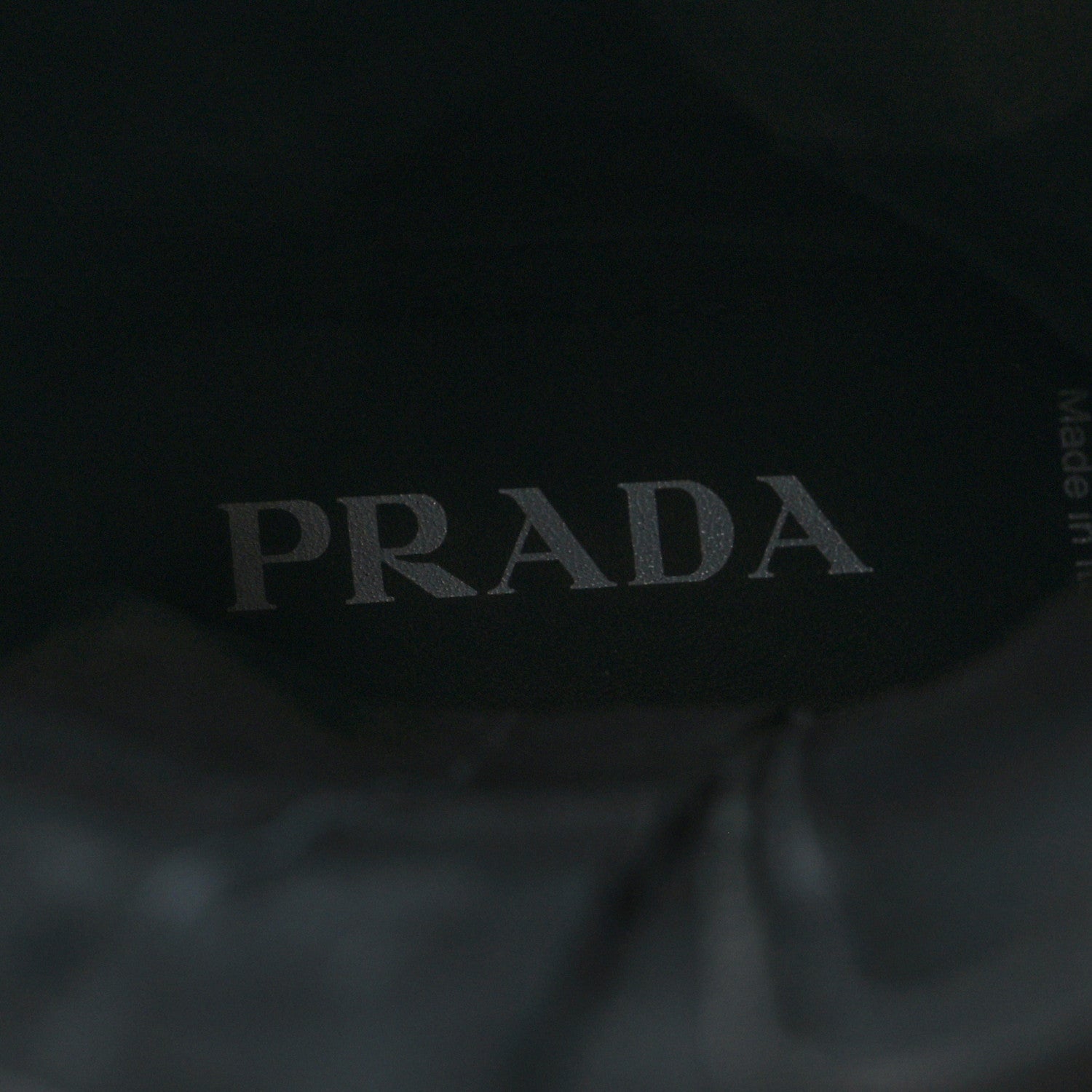 Prada Spazzolato Rois Re-Nylon Metal Triangle Logo Monolith Pouch Pocket 55mm Tall Combat Boots 36 Black 8 of 10