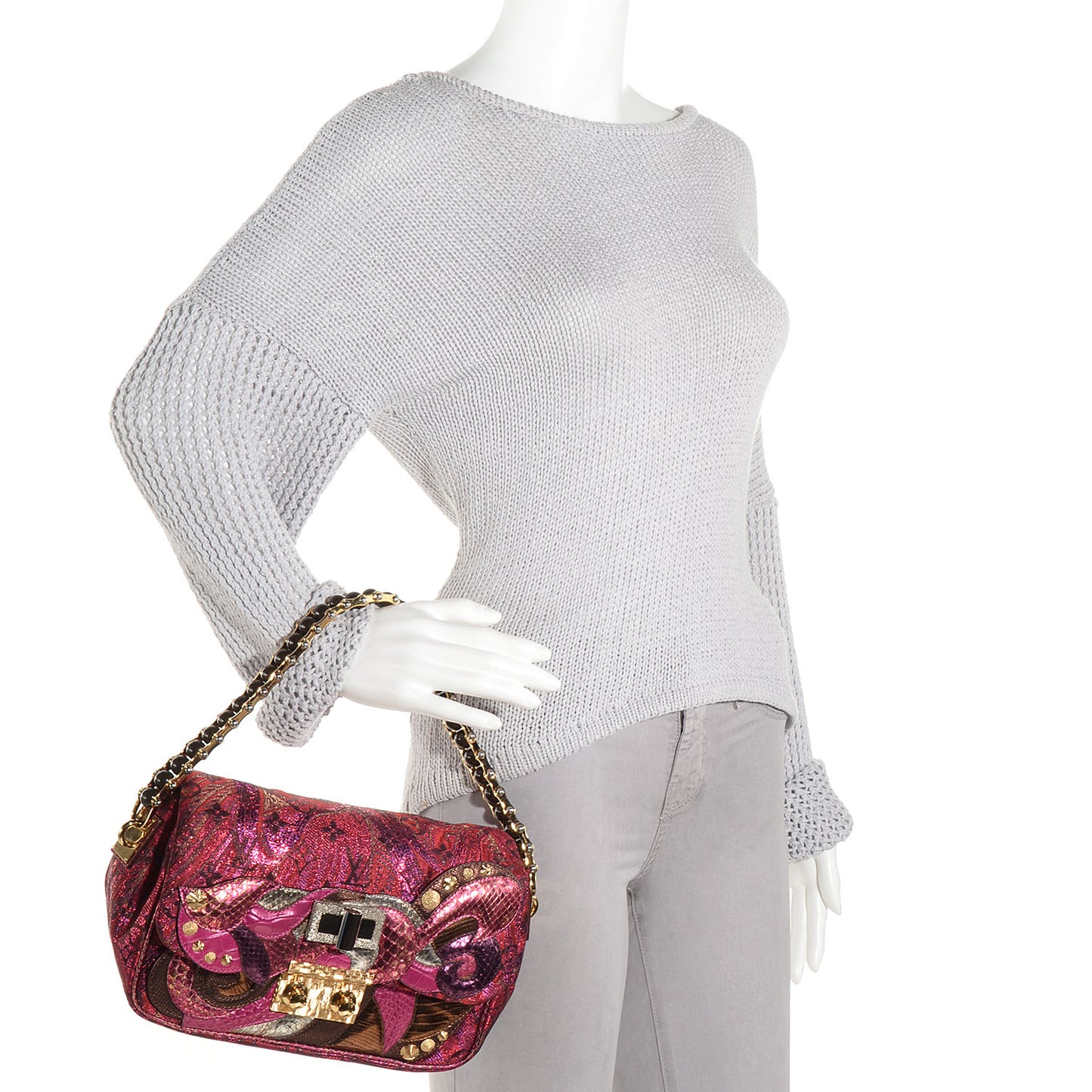 Monogram Brocade Calliope Pink