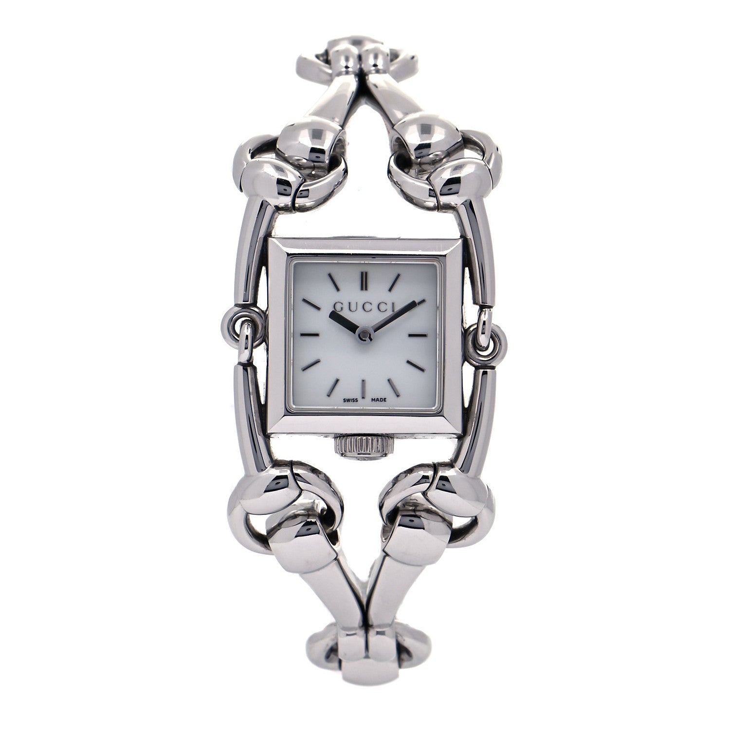 Gucci Stainless Steel Mother of Pearl 25mm Signoria Quartz Watch 1 of 6