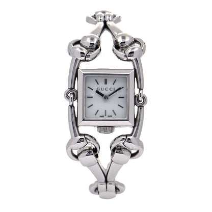 Gucci Stainless Steel Mother of Pearl 25mm Signoria Quartz Watch 1 of 6