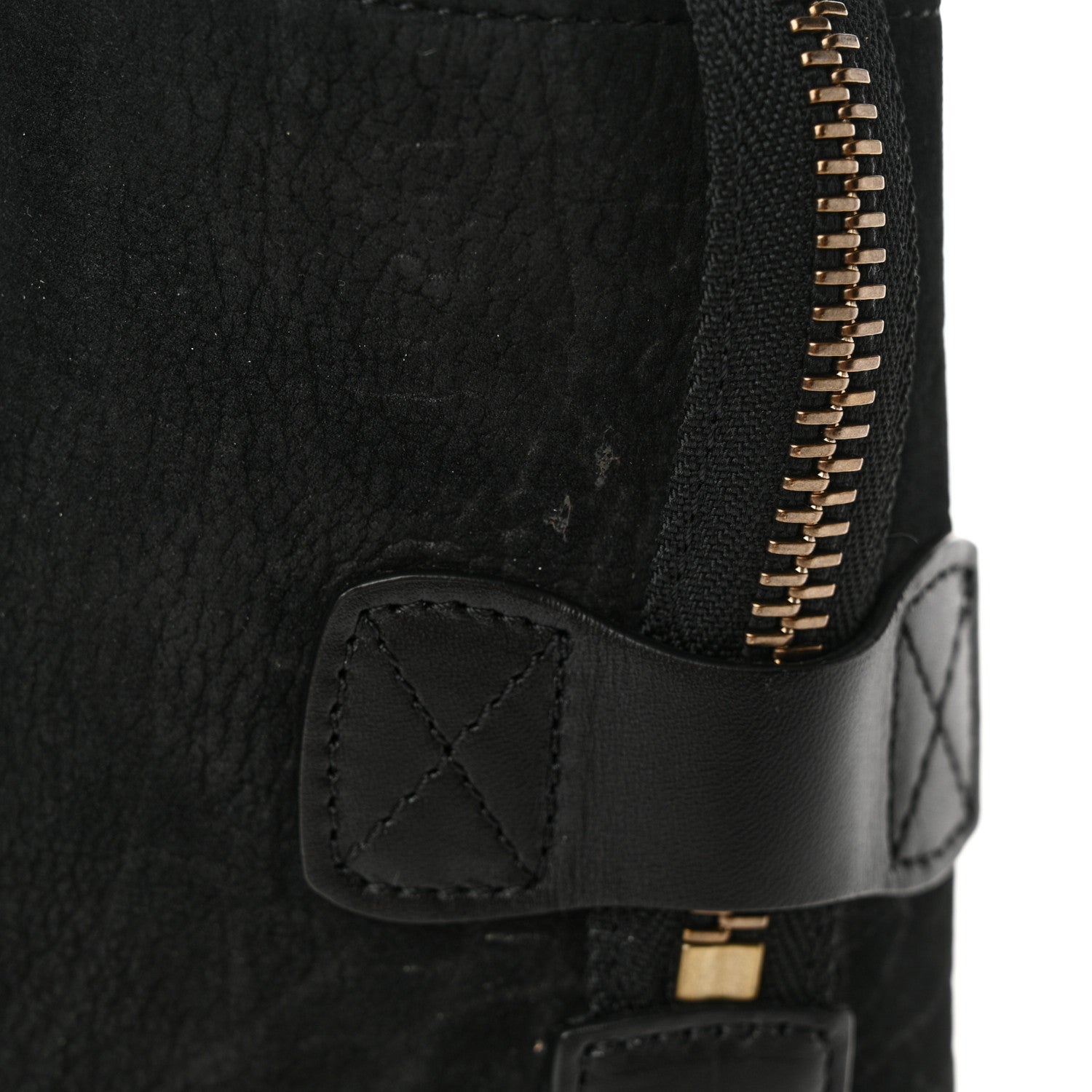 Celine Bullhide Calfskin Nubuck Mini Bi-Color Luggage Black White 17 of 17