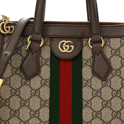 Gucci GG Supreme Monogram Small Ophidia Tote Bag Brown 8 of 16