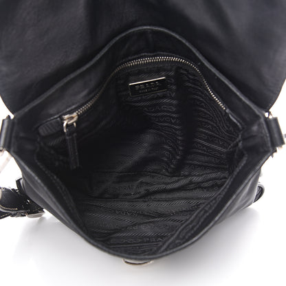 Prada Tessuto Nylon Nappa Shoulder Bag Black 4 of 13