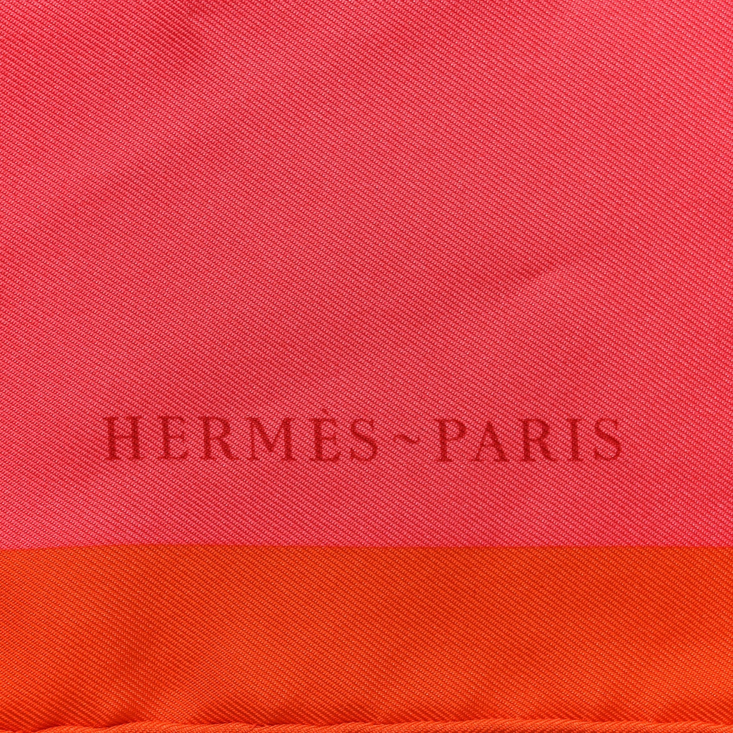 Silk Robe Legere Scarf 45 Vermillion Rose Gris