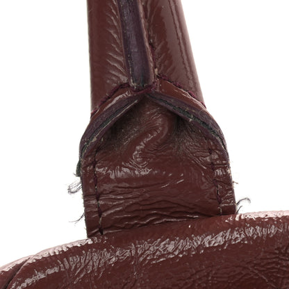 Saint Laurent Textured Patent Medium Easy Sac Dark Red 18 of 23