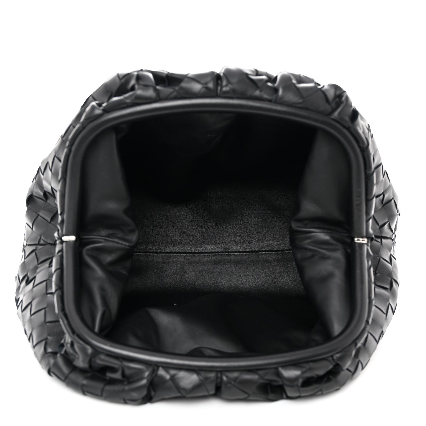 Nappa Maxi Intrecciato The Pouch Oversized Clutch Black