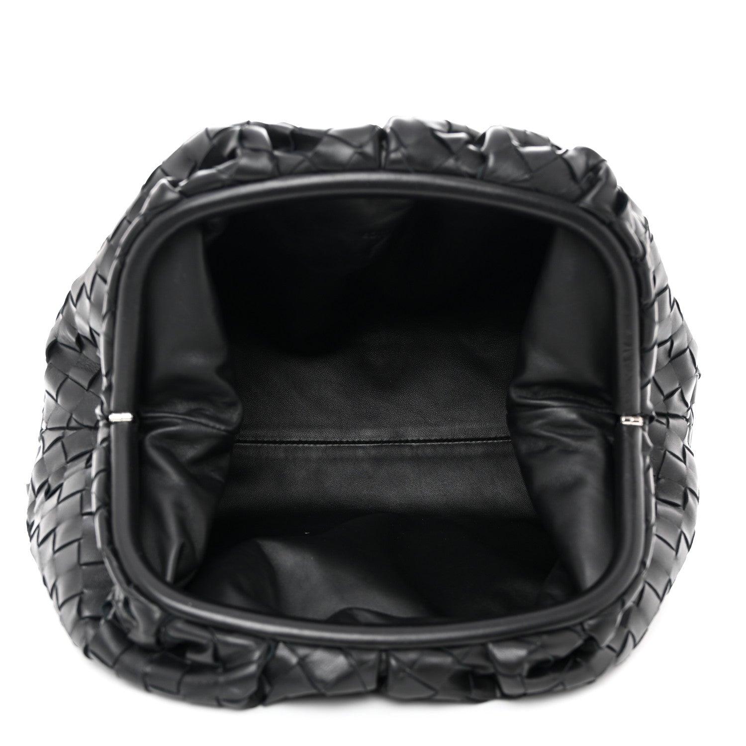 Bottega Veneta Nappa Maxi Intrecciato The Pouch Oversized Clutch Black 5 of 7