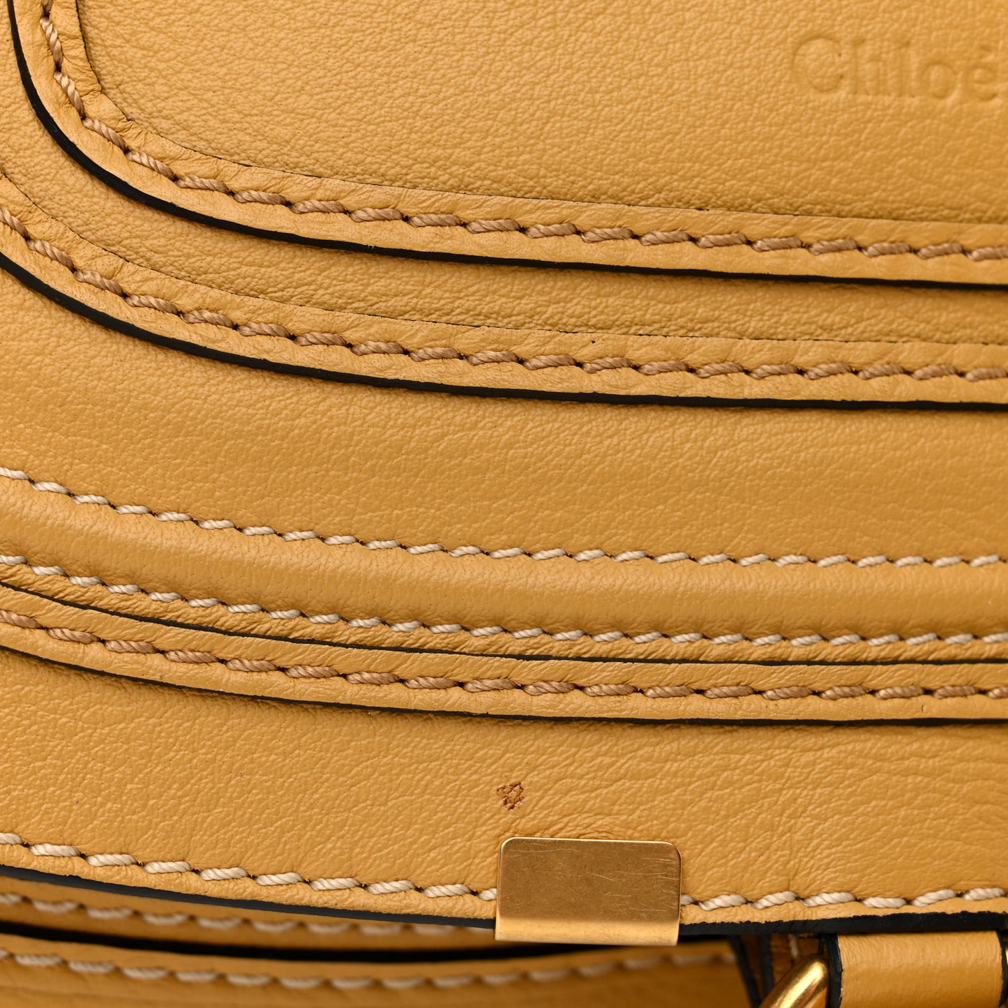 Calfskin Medium Marcie Satchel Curry Yellow