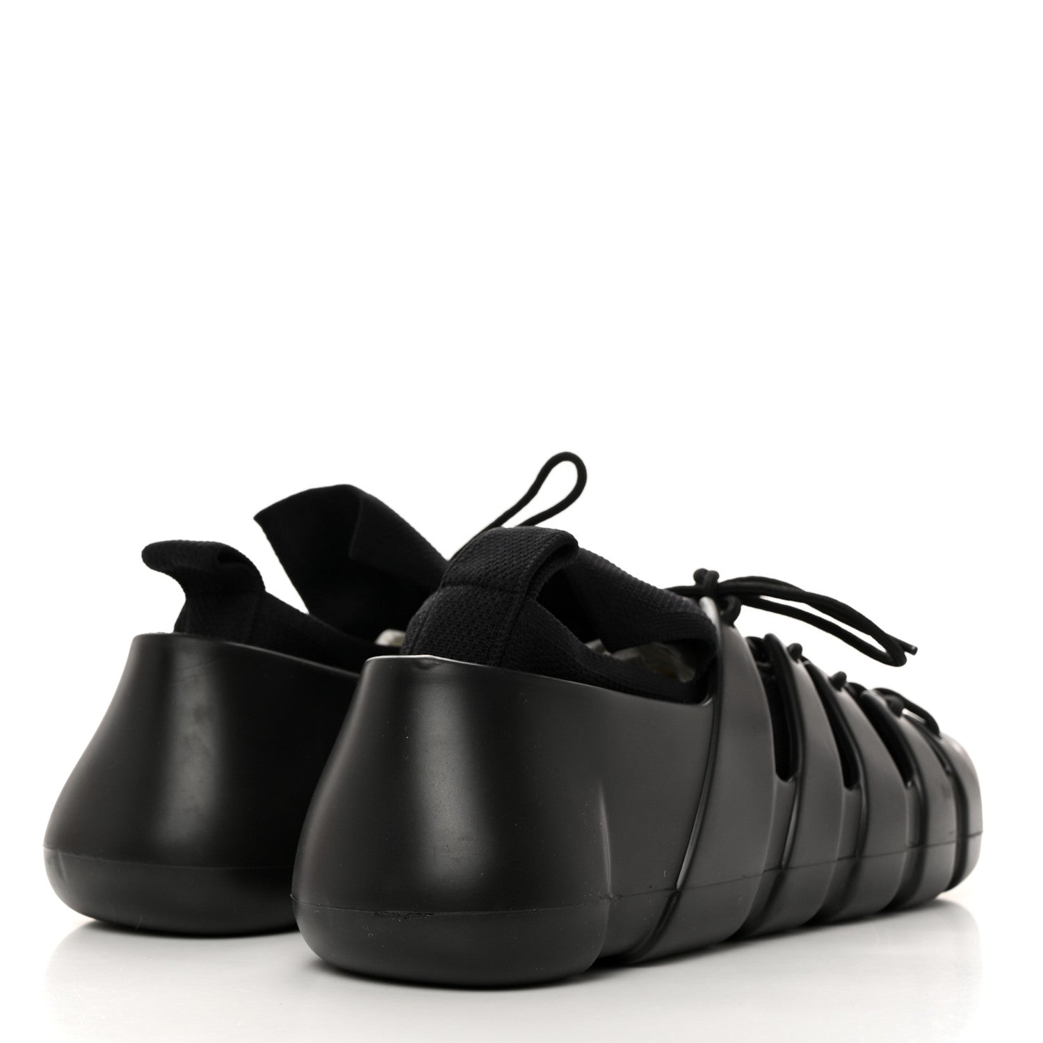 Bottega Veneta Tech Knit Rubber Trail Mens Sneakers 41 Black 4 of 7