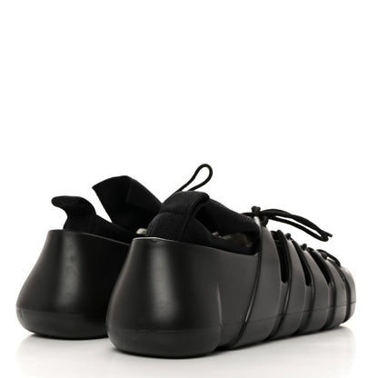 Bottega Veneta Tech Knit Rubber Trail Mens Sneakers 41 Black 4 of 7