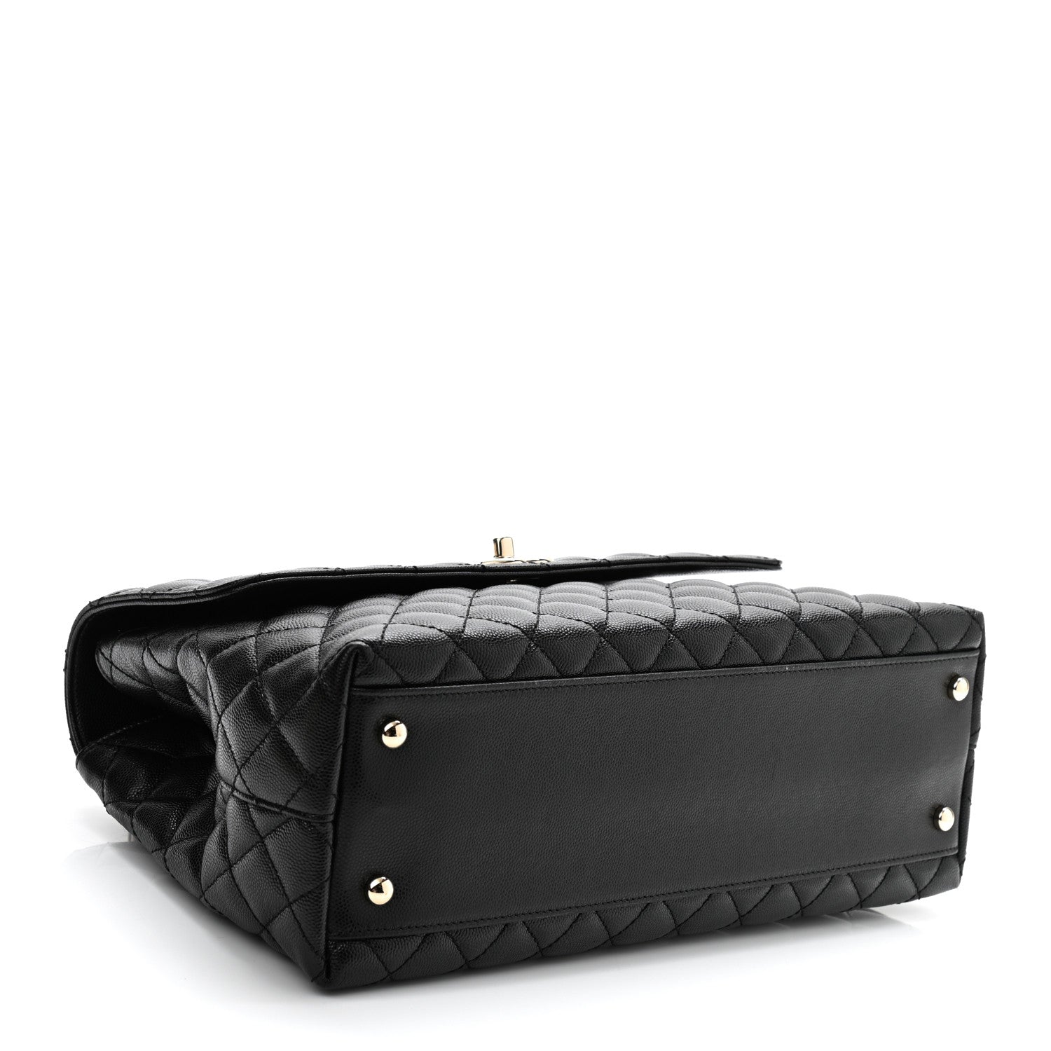 Chanel Caviar Quilted Medium Coco Handle Flap Black 5 of 19