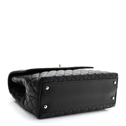 Chanel Caviar Quilted Medium Coco Handle Flap Black 5 of 19
