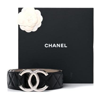 Chanel Lambskin Quilted CC Belt 80 32 Black 12 of 12