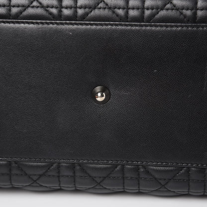 Christian Dior Lambskin Cannage Large Lady Dior Black 11 of 17