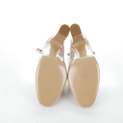 Valentino Garavani Patent Tan-Go 100mm Mary Jane Pumps 41.5 Poudre 5 of 7
