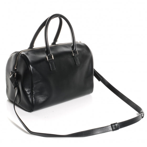 Saint Laurent Leather Studded Duffle 6 Black 3 of 7