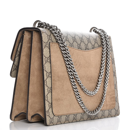 Gucci GG Supreme Monogram Medium Dionysus Shoulder Bag Taupe 4 of 9