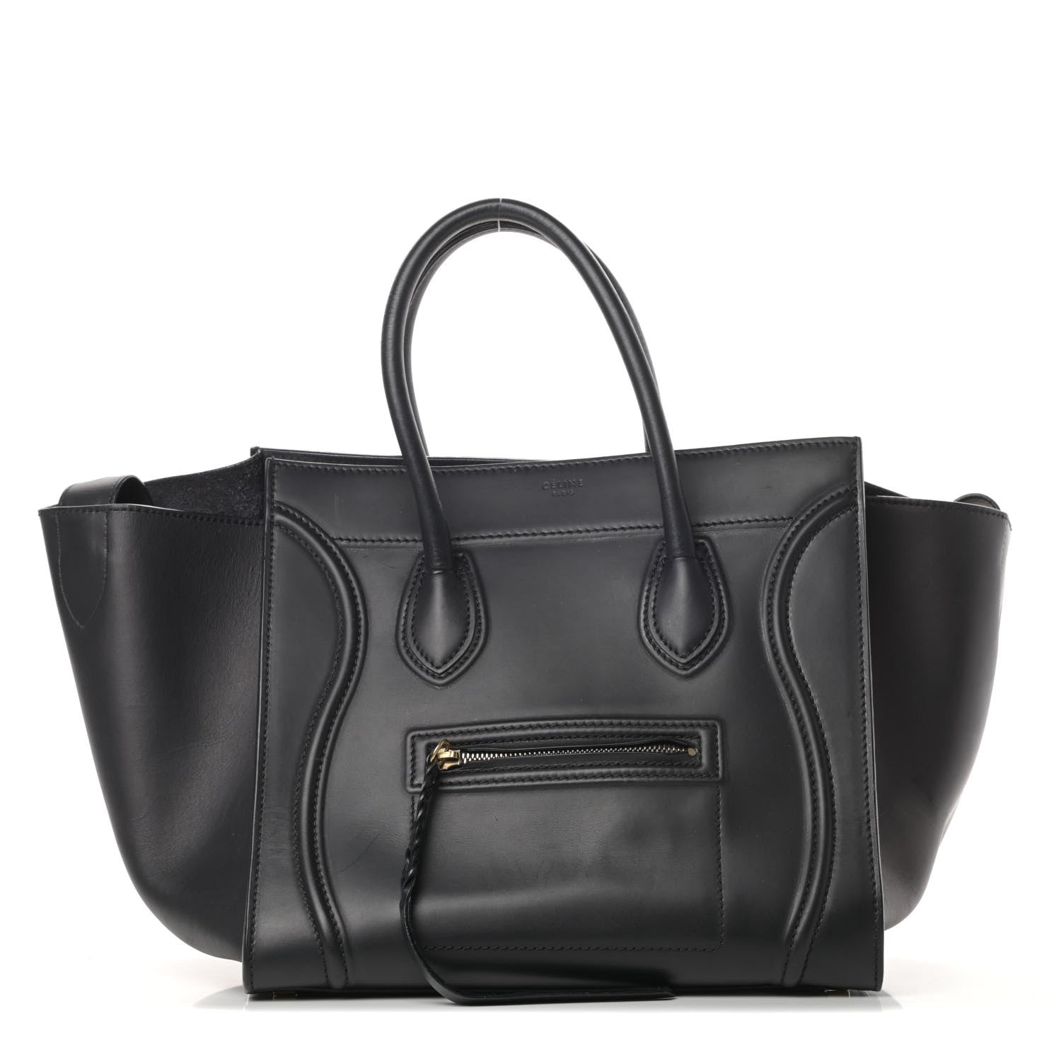Celine Smooth Calfskin Medium Phantom Luggage Black 1 of 17