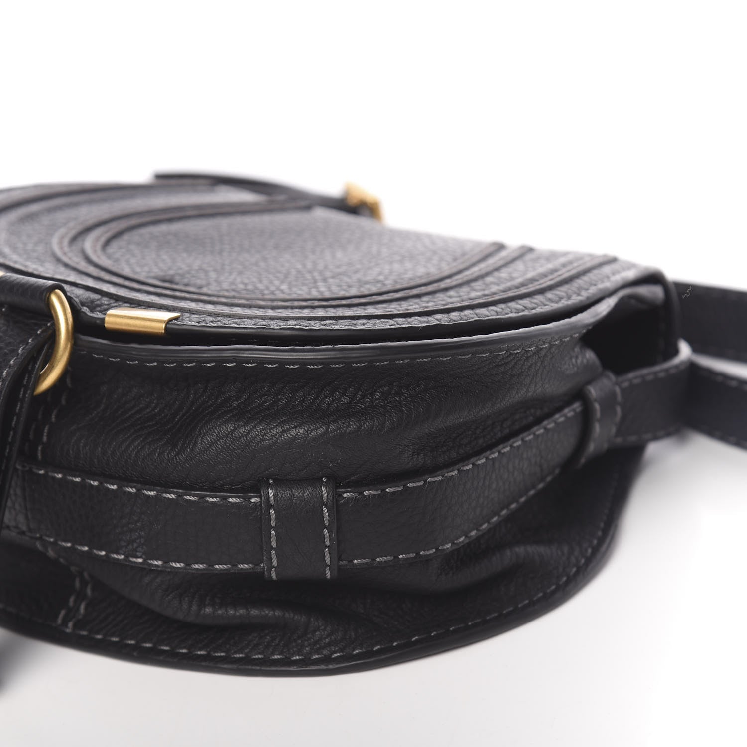 Chloe Calfskin Mini Marcie Round Crossbody Bag Black 9 of 9