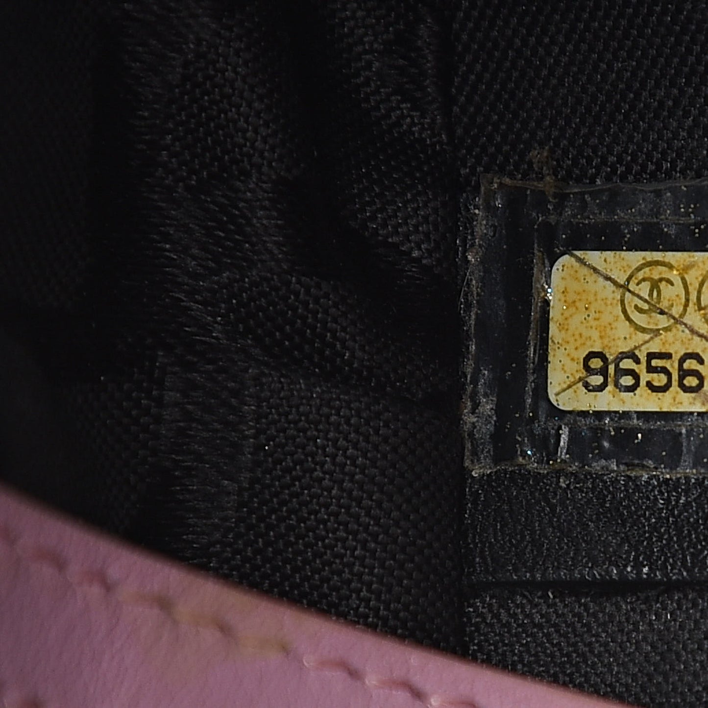 Calfskin Quilted Small Cambon Tote Pink Black