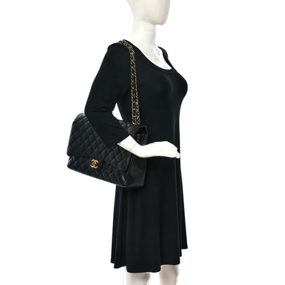 Chanel Caviar Quilted Maxi Double Flap Black 2 of 8