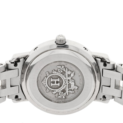 Hermes Stainless Steel 24mm Clipper Quartz Watch Gold 7 of 7