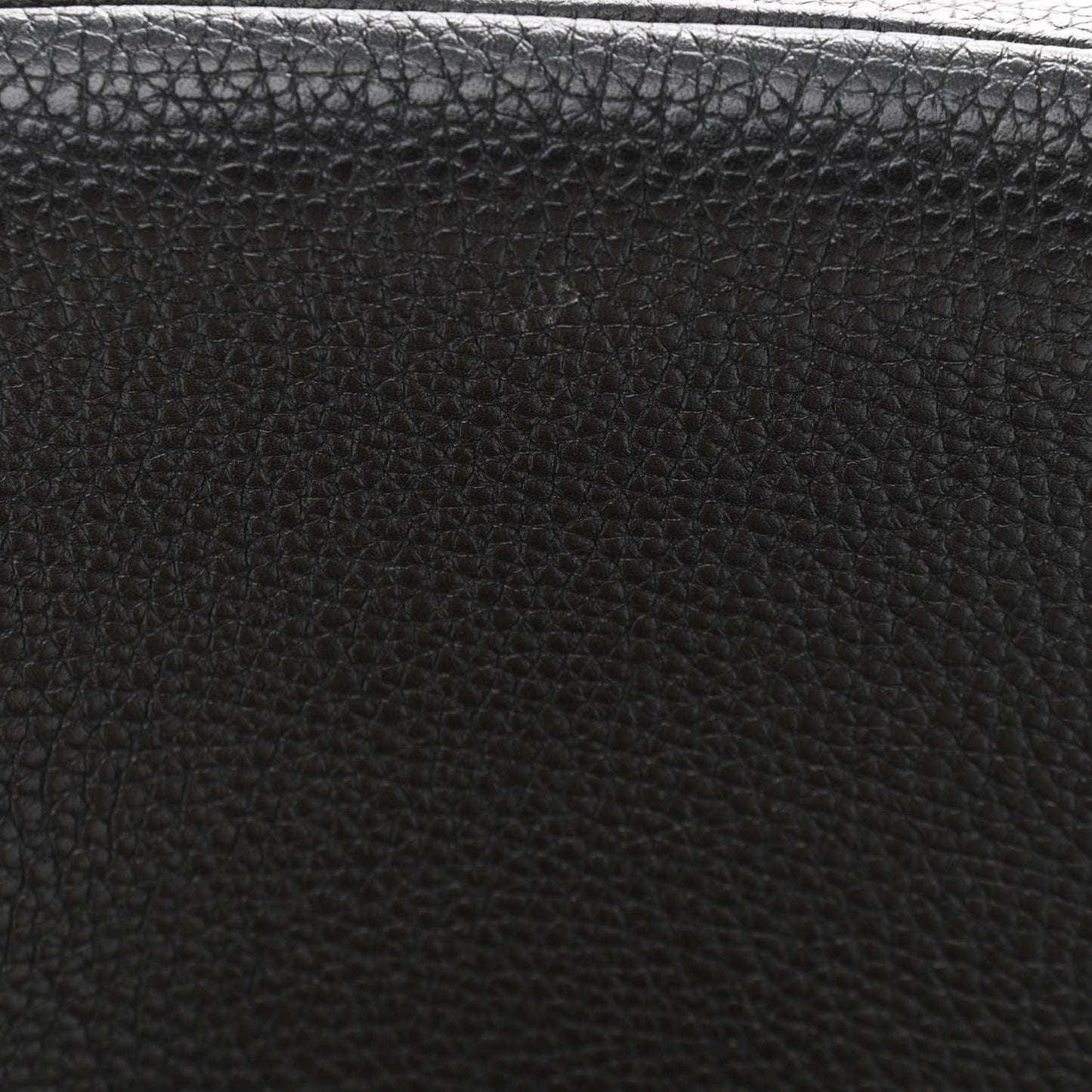 Pebbled Calfskin Small Soho Disco Bag Black