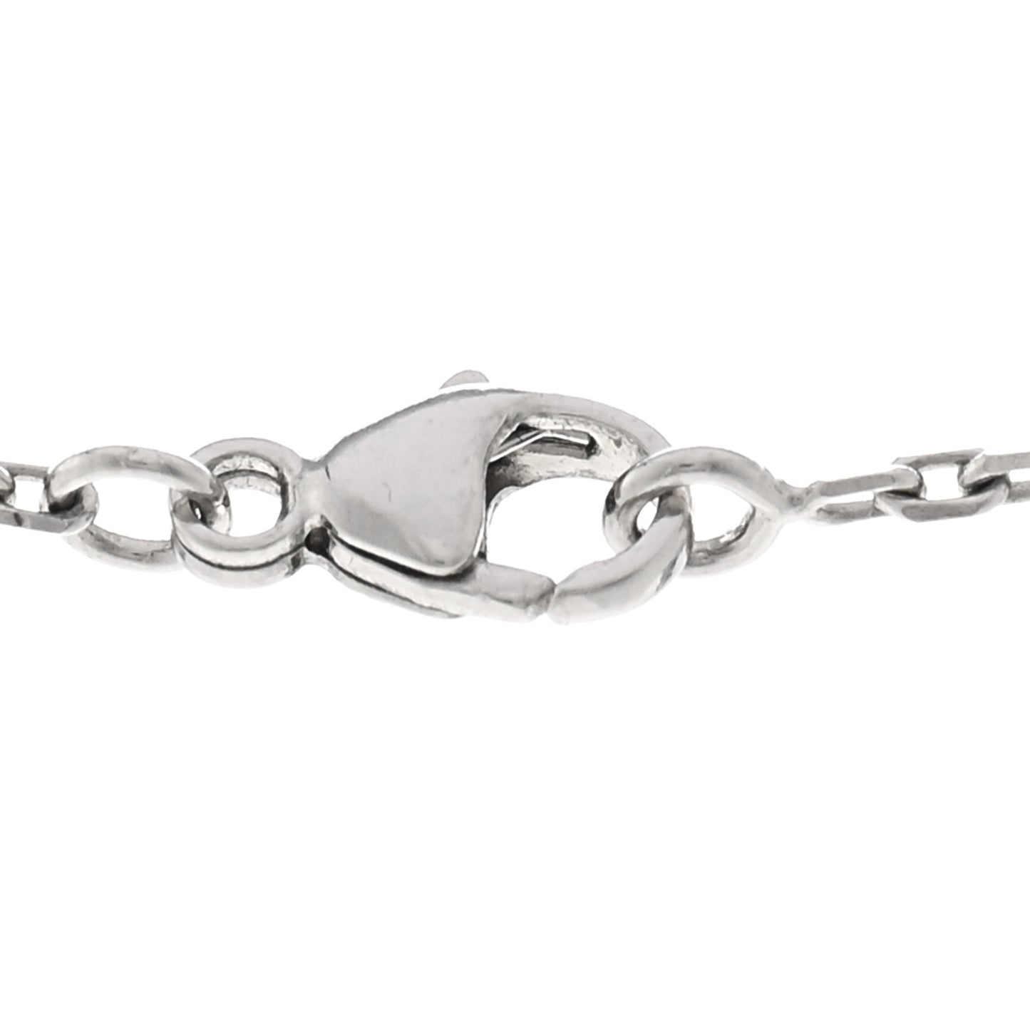 Lacquered Palladium Mini Pop H Pendant Necklace Black