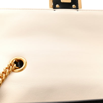 Fendi Nappa Apolo Bi-Color Chain Baguette Uovo Black 13 of 14