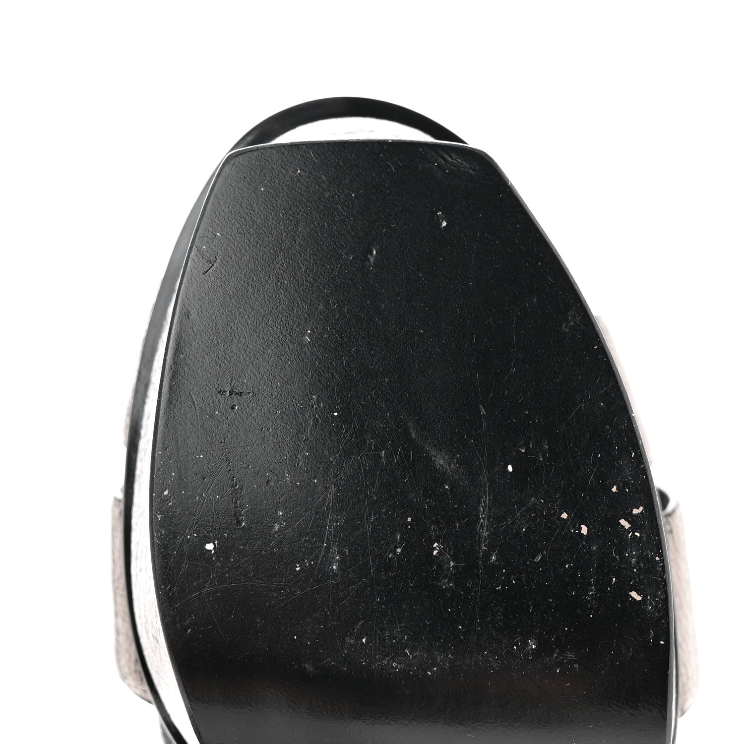 Saint Laurent Metallic Supercrack Calfskin Tribute 105 Platform Sandals 39 Gunmetal 12 of 17