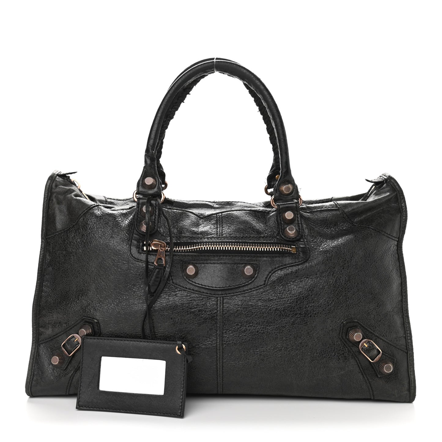 Agneau Giant 12 Gold Hardware Work Black