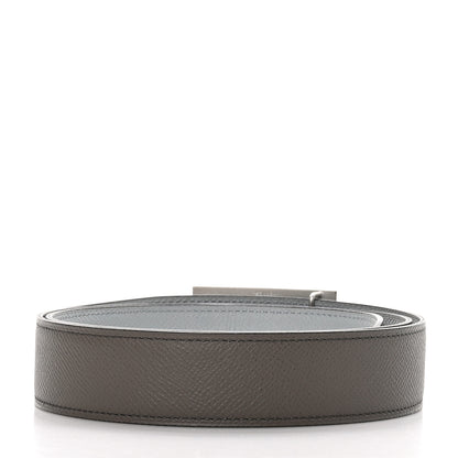 Hermes Epsom 24mm Collier De Chien CDC Belt 90 36 Etain Bleu Glacier 2 of 5