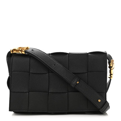 Bottega Veneta Calfskin Maxi Intreccio Cassette Bag Black 1 of 9