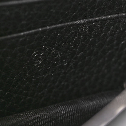 Gucci Dollar Calfskin Interlocking G Chain Wallet Black 6 of 10