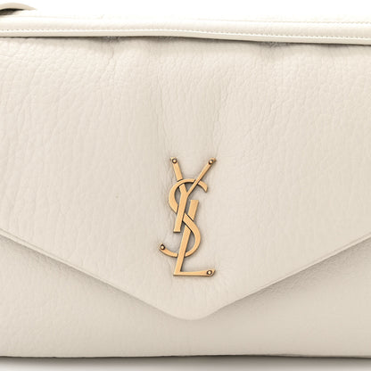 Saint Laurent Grained Lambskin Large Calypso Blanc Vintage 8 of 10