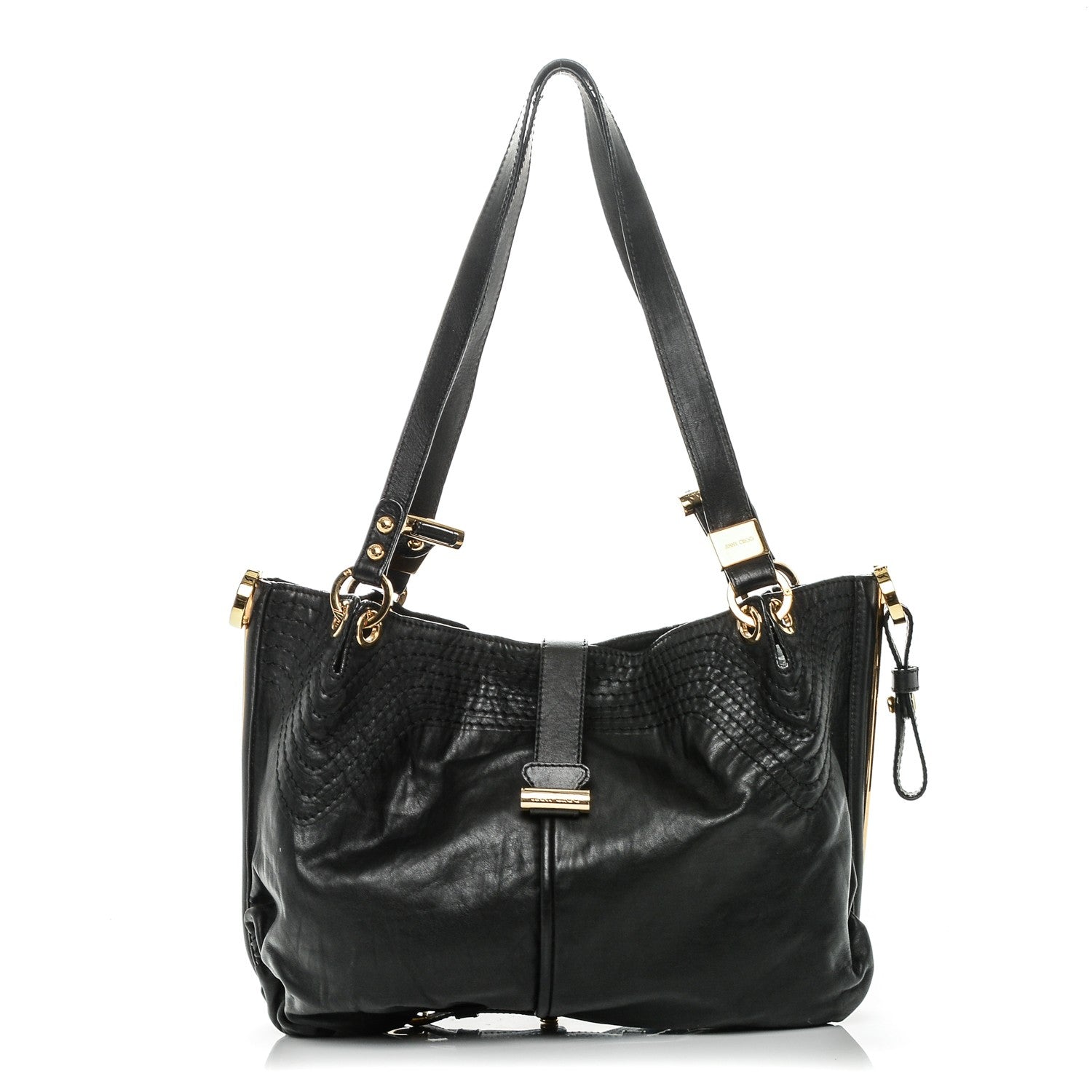 Jimmy Choo Calfskin Ayse Shoulder Bag Black 1 of 7
