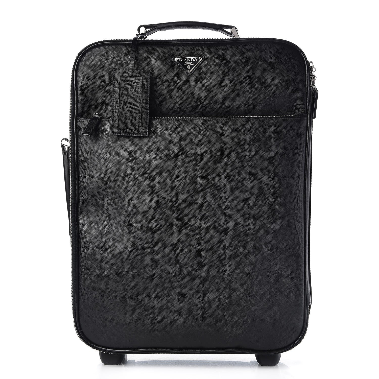 Prada Saffiano Travel Trolley Luggage Black 1 of 11