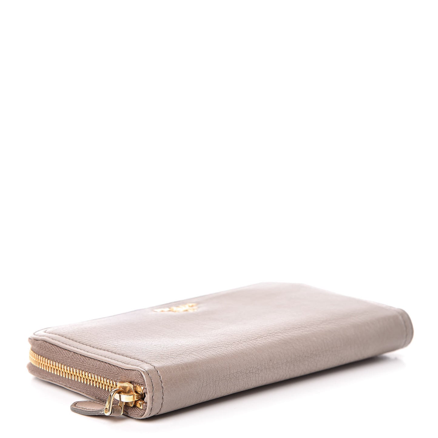 Vitello Daino Zip Around Wallet Argilla