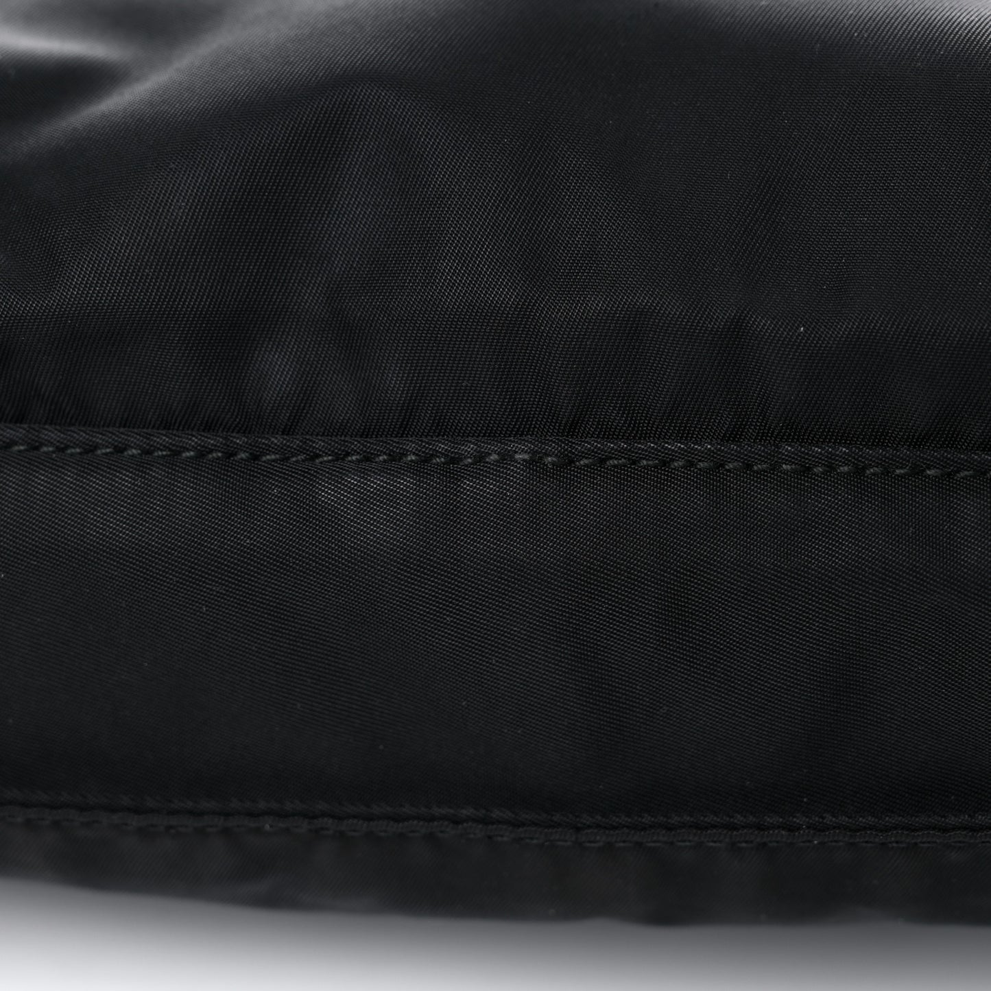 Nylon Messenger Bag Black