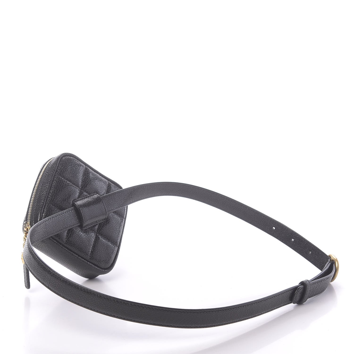 Chanel Caviar Quilted Coin Purse Belt Bag Black 3 of 11