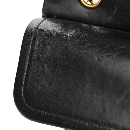 Chanel Lambskin Quilted Medium Double Flap Black 12 of 14