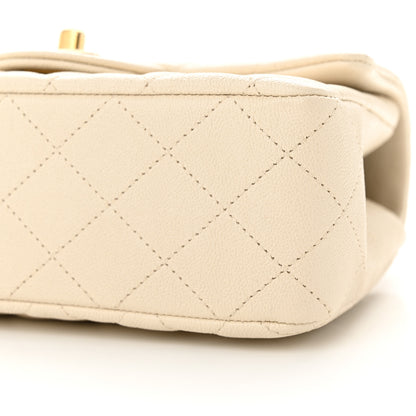 Chanel Caviar Quilted Mini Top Handle Rectangular Flap Beige 10 of 11