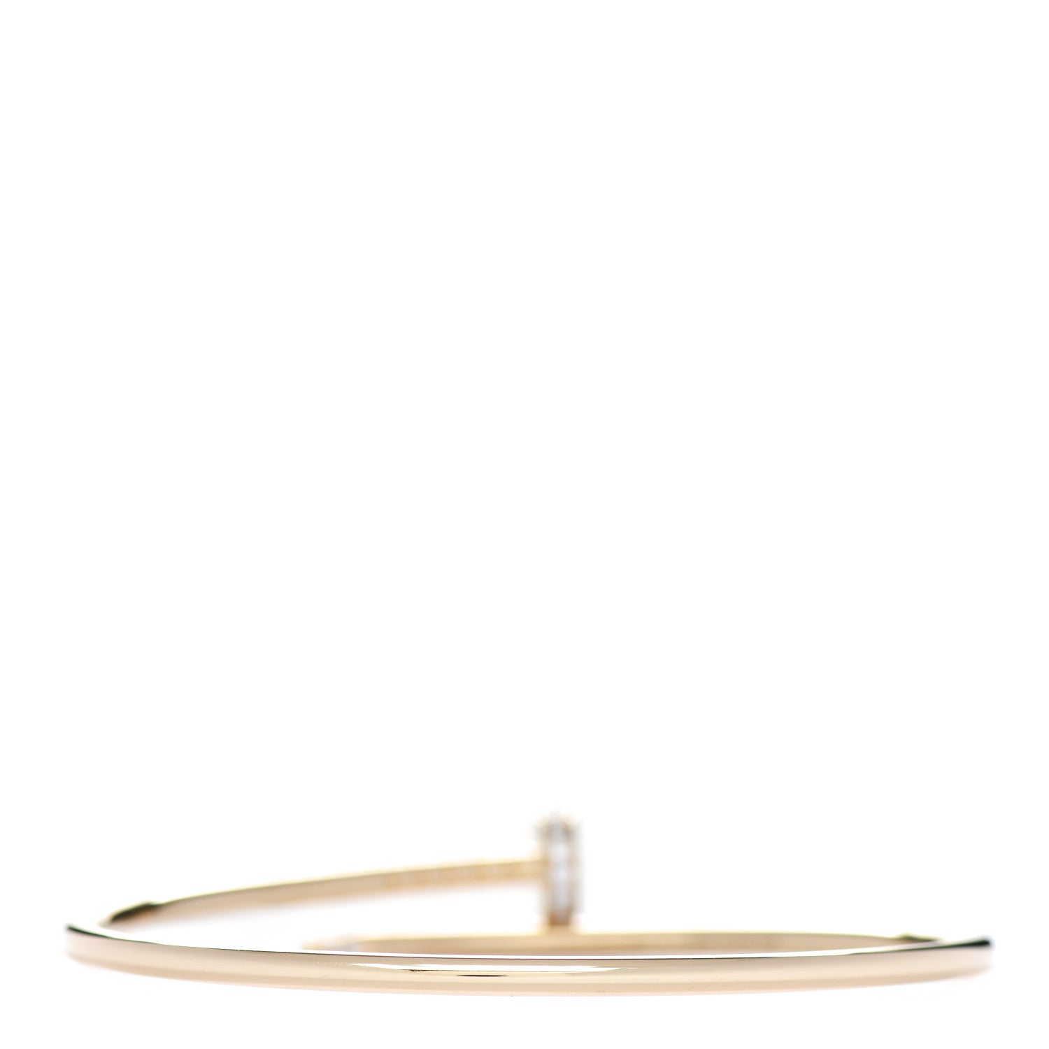 Cartier 18K Yellow Gold Diamond Small Juste Un Clou Bracelet 16 2 of 4