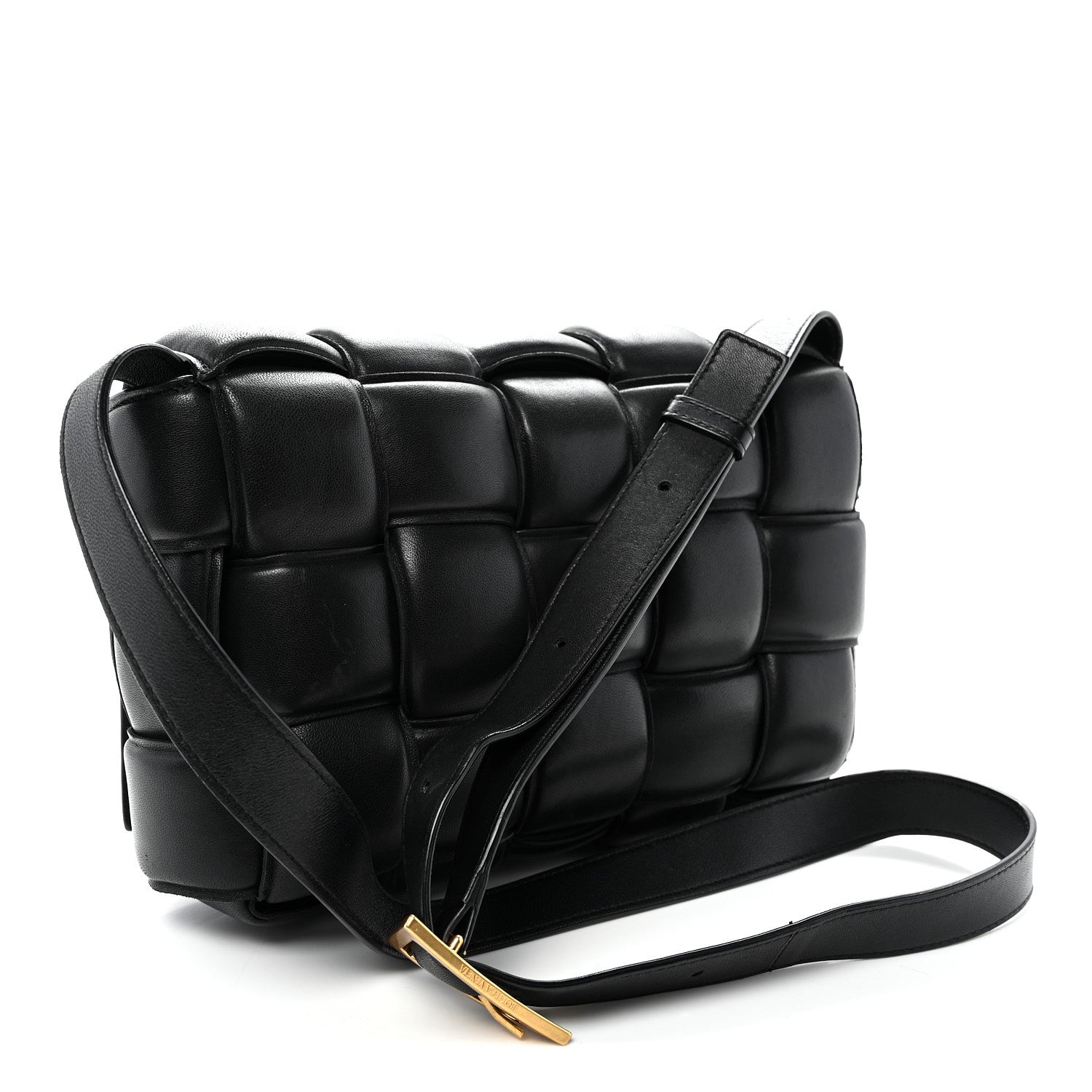 Bottega Veneta Nappa Maxi Intreccio Padded Cassette Crossbody Bag Black 3 of 10
