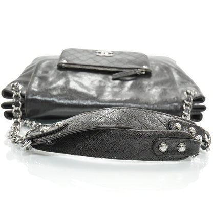 Chanel Glazed Caviar Pocket In The City Tote Brown 5 of 9