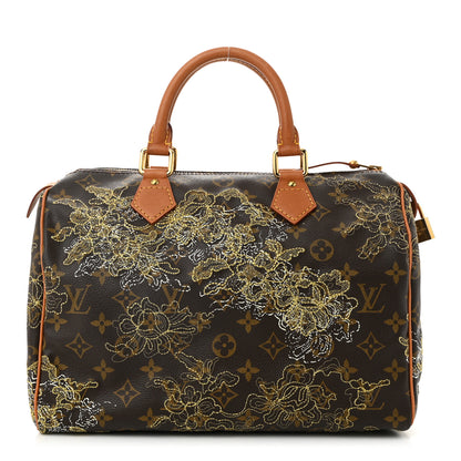 Louis Vuitton Monogram Dentelle Speedy 30 Gold 1 of 9