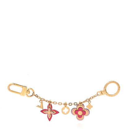 Louis Vuitton Blooming Flowers Bag Charm Key Holder Rose Ballerine 1 of 4